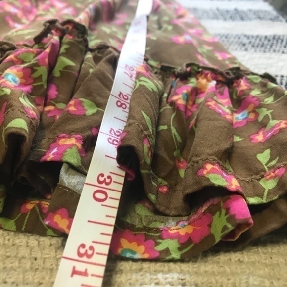 Matilda Jane Brown Floral Print On A Whim Tank Top Ruffle Hem Medium - Picture 10 of 11